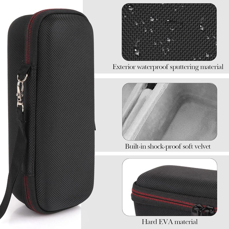 Linkidea Electric Shaver Travel Case, Compatible with MANSPOT HCW003A-New2, Unibono YH-7702 Trimmer, Hard Shell Bikini Razor Carrying Bag (Black) - Image 3